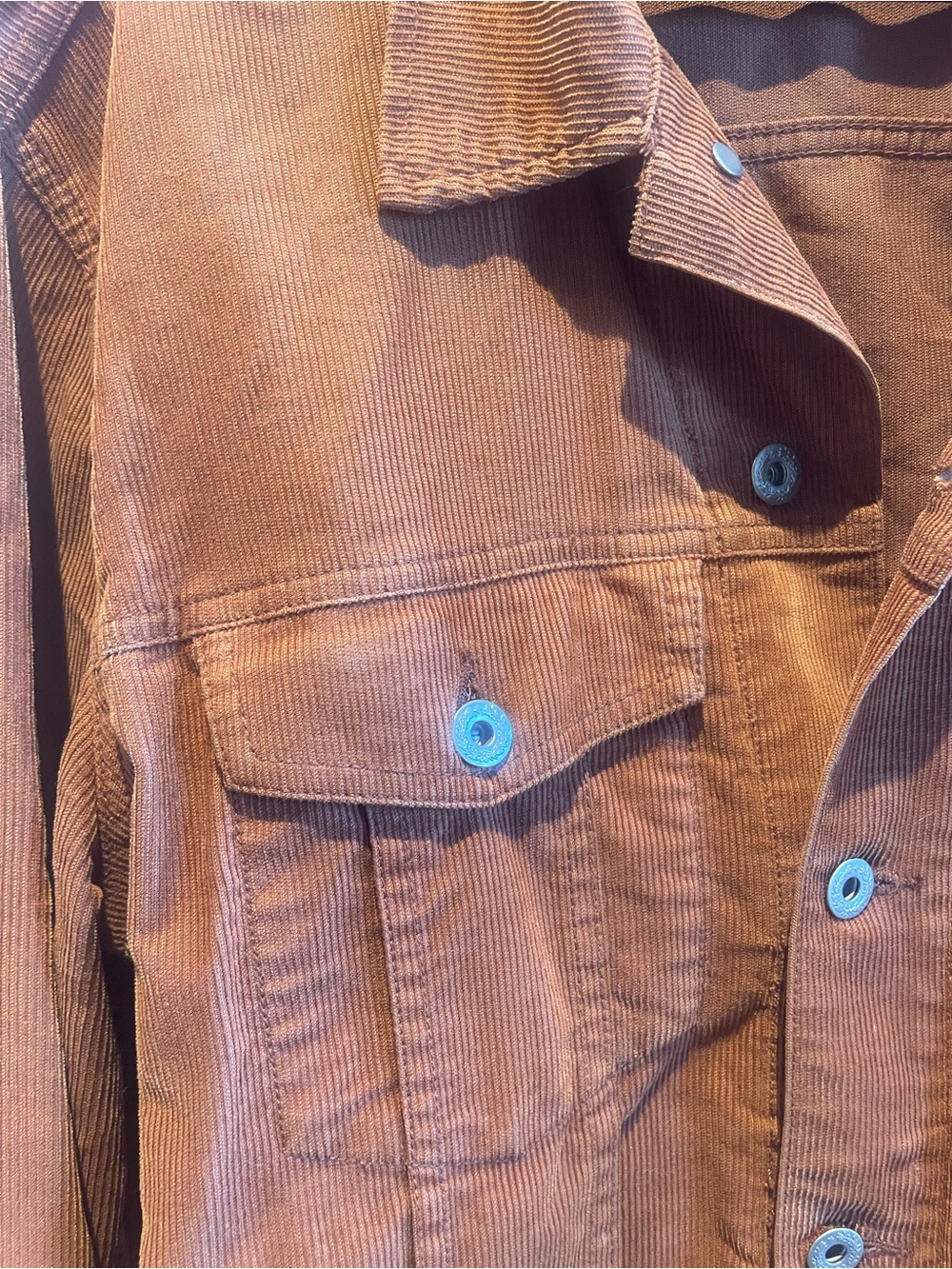 J. Crew Men's Corduroy Jacket in Rust Orange - Picture 2 of 5